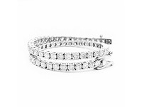 14 krt wit gouden tennis armband met natuurlijke diamant 3,90 crt - afbeelding 3 van  7