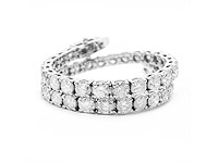 14 krt wit gouden tennis armband met natuurlijke diamant 7,60 crt - afbeelding 4 van  8