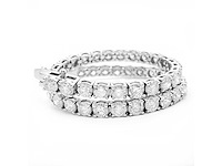 14 krt wit gouden tennis armband met natuurlijke diamant 7,60 crt - afbeelding 6 van  8
