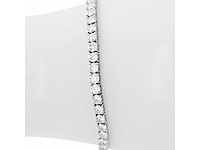 14 krt wit gouden tennis armband met natuurlijke diamant 8,16 crt - afbeelding 7 van  7