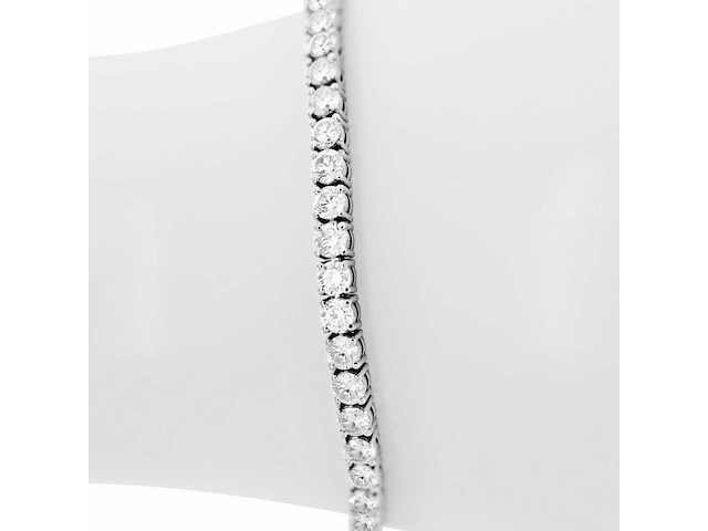 14 krt wit gouden tennis armband met natuurlijke diamant 8,16 crt - afbeelding 7 van  7