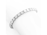 14 krt wit gouden tennis armband met natuurlijke diamant 9,00 crt - afbeelding 5 van  6