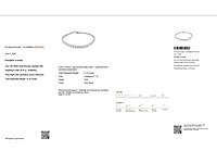 14 krt. witgouden armband met 48 diamanten met totaal 8,16 crt. diamant - afbeelding 2 van  7