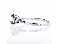 14 krt. witgouden ring met 1,21 crt. natuurlijke diamant - afbeelding 5 van  6