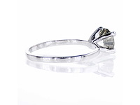 14 krt. witgouden ring met 1,21 crt. natuurlijke diamant - afbeelding 3 van  4