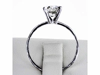 14 krt. witgouden ring met 1,21 crt. natuurlijke diamant - afbeelding 3 van  6