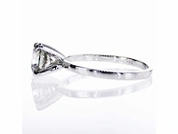 14 krt. witgouden ring met 1,21 crt. natuurlijke diamant - afbeelding 5 van  6