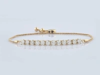 14 kt geelgouden armband met 2,12 cts natuurlijke diamant
