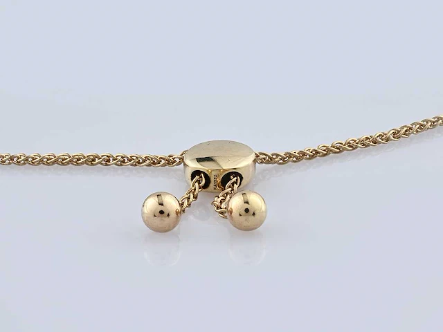 14 kt geelgouden armband met 2,12 cts natuurlijke diamant - afbeelding 4 van  7