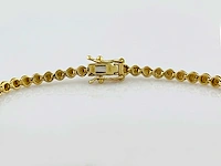 14 kt geelgouden armband met 2,93 cts laboratoriumgekweekte diamant - afbeelding 8 van  9