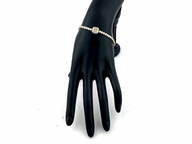 14 kt geelgouden armband met 2,93 cts laboratoriumgekweekte diamant - afbeelding 9 van  9