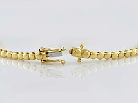 14 kt geelgouden armband met 3,0 cts laboratoriumgekweekte diamant - afbeelding 7 van  9