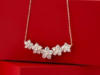 14 kt geelgouden ketting met hanger van 2,78 cts laboratoriumgekweekte diamant - afbeelding 2 van  7