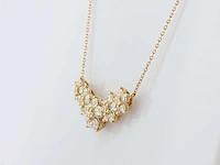 14 kt geelgouden ketting met hanger van 2,78 cts laboratoriumgekweekte diamant - afbeelding 4 van  7