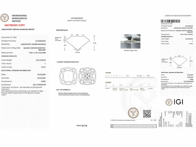 14 kt geelgouden ring met 2,05 cts laboratoriumgekweekte diamant - afbeelding 6 van  9