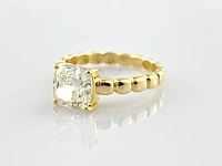 14 kt geelgouden ring met 2,05 cts laboratoriumgekweekte diamant - afbeelding 3 van  9