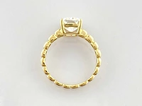 14 kt geelgouden ring met 2,05 cts laboratoriumgekweekte diamant - afbeelding 5 van  9