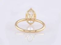 14 kt geelgouden ring met 2,08 cts laboratoriumgekweekte diamant - afbeelding 6 van  8