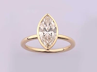 14 kt geelgouden ring met 2,08 cts laboratoriumgekweekte diamant - afbeelding 7 van  8
