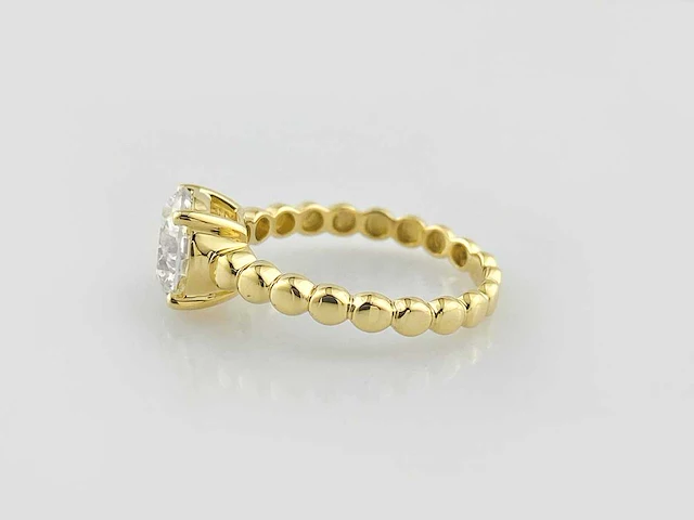 14 kt geelgouden ring met 2,09 cts laboratoriumgekweekte diamant - afbeelding 3 van  10