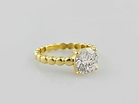 14 kt geelgouden ring met 2,09 cts laboratoriumgekweekte diamant - afbeelding 4 van  10