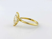 14 kt geelgouden ring met 2,10 cts laboratoriumgekweekte diamant - afbeelding 8 van  11