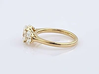 14 kt geelgouden ring met 2,11 cts laboratoriumgekweekte diamant - afbeelding 8 van  9