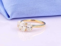 14 kt geelgouden ring met 2,11 cts laboratoriumgekweekte diamant - afbeelding 9 van  9