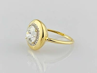 14 kt geelgouden ring met 2,11 cts laboratoriumgekweekte diamant - afbeelding 3 van  8