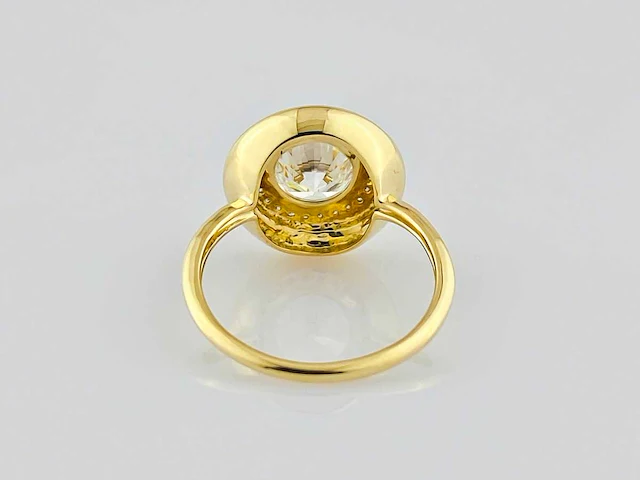 14 kt geelgouden ring met 2,11 cts laboratoriumgekweekte diamant - afbeelding 5 van  8