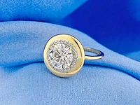 14 kt geelgouden ring met 2,11 cts laboratoriumgekweekte diamant - afbeelding 7 van  8