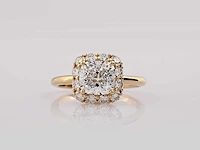 14 kt geelgouden ring met 2,70 cts laboratoriumgekweekte diamant - afbeelding 6 van  8