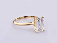 14 kt geelgouden ring met 3,07 cts laboratoriumgekweekte diamant - afbeelding 5 van  9