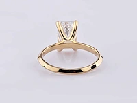 14 kt geelgouden ring met 3,07 cts laboratoriumgekweekte diamant - afbeelding 7 van  9