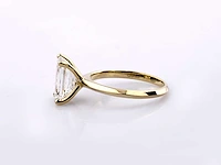 14 kt geelgouden ring met 3,07 cts laboratoriumgekweekte diamant - afbeelding 8 van  9