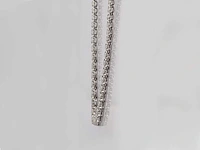 14 kt witgouden ketting met 5,16 cts laboratoriumgekweekte diamant - afbeelding 4 van  9