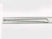 14 kt witgouden ketting met 5,16 cts laboratoriumgekweekte diamant - afbeelding 8 van  9