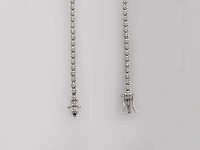 14 kt witgouden ketting met 5,16 cts laboratoriumgekweekte diamant - afbeelding 9 van  9