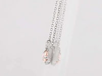 14 kt witgouden ketting met hanger van 1,33 cts laboratoriumgekweekte diamant - afbeelding 3 van  7