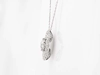 14 kt witgouden ketting met hanger van 2,57 cts laboratoriumgekweekte diamant - afbeelding 6 van  8