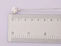 14 kt witgouden ketting met hanger van 3,11 cts laboratoriumgekweekte diamant - afbeelding 6 van  8