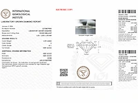 14 kt witgouden oorbel met 2,78 cts laboratoriumgekweekte diamant - afbeelding 3 van  8