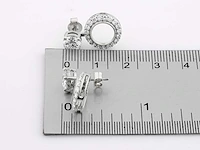 14 kt witgouden oorbel met 2,78 cts laboratoriumgekweekte diamant - afbeelding 7 van  8