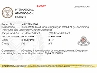14 kt witgouden ring met 0,99 cts laboratoriumgekweekte diamant - afbeelding 9 van  9