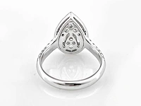 14 kt witgouden ring met 0,99 cts laboratoriumgekweekte diamant - afbeelding 4 van  9