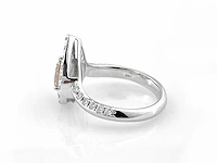 14 kt witgouden ring met 0,99 cts laboratoriumgekweekte diamant - afbeelding 6 van  9