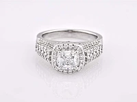 14 kt witgouden ring met 1,97 cts laboratoriumgekweekte diamant - afbeelding 6 van  6