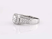 14 kt witgouden ring met 1,97 cts laboratoriumgekweekte diamant - afbeelding 1 van  6