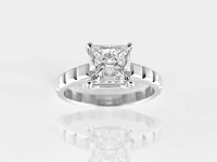 14 kt witgouden ring met 2,01 cts laboratoriumgekweekte diamant - afbeelding 4 van  9