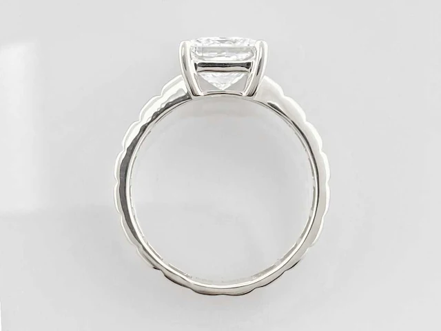 14 kt witgouden ring met 2,01 cts laboratoriumgekweekte diamant - afbeelding 9 van  9